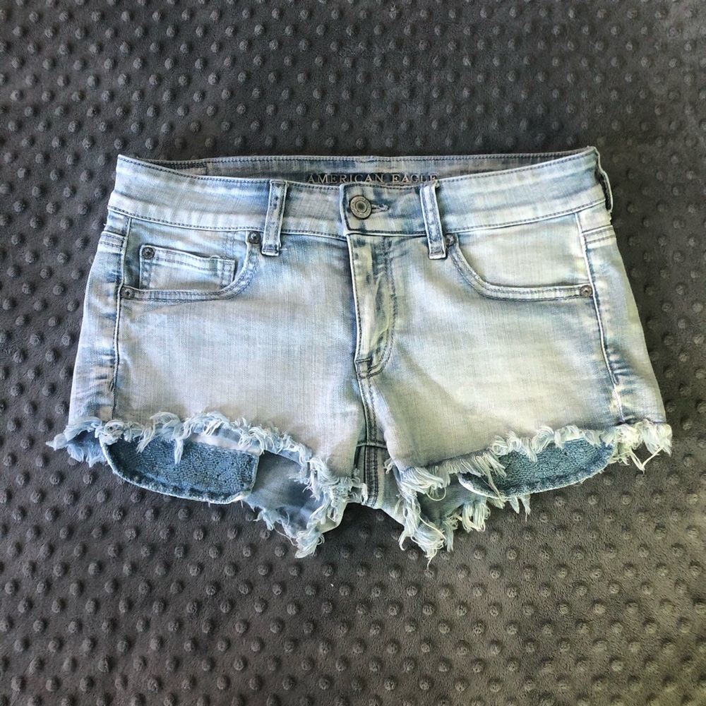 American Eagle Shortie Raw Edge Shorts